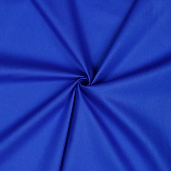 Baumwolle Popeline Uni Royalblau